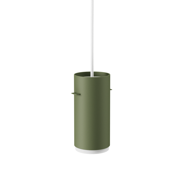 Lámpara colgante Moebe Tube small Ø8 cm, Pine green MOEBE