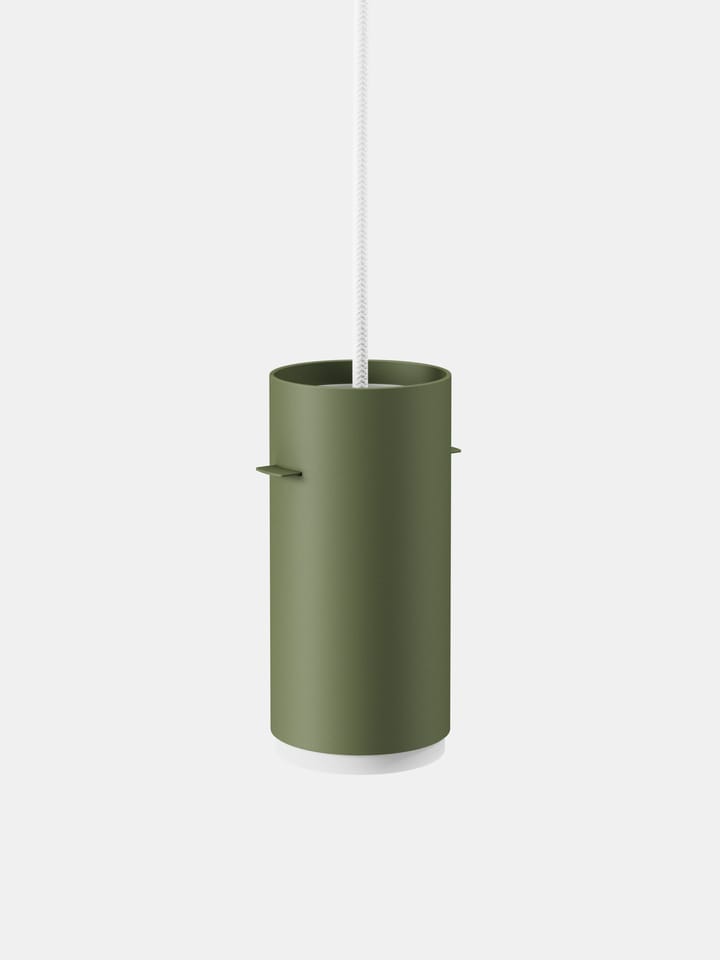 Lámpara colgante Moebe Tube small Ø8 cm, Pine green MOEBE