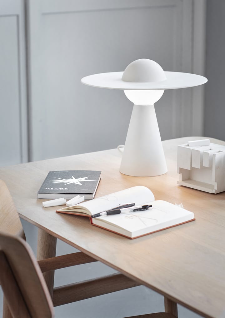 Lámpara de mesa de cerámica 33x37,1 cm, White MOEBE