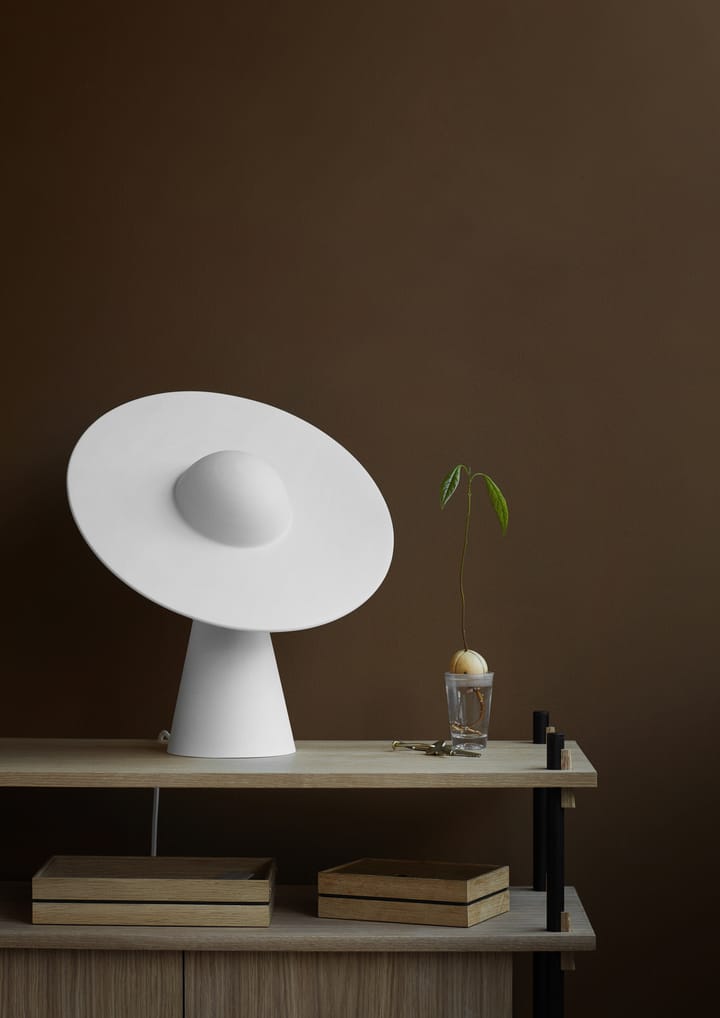 Lámpara de mesa de cerámica 33x37,1 cm, White MOEBE