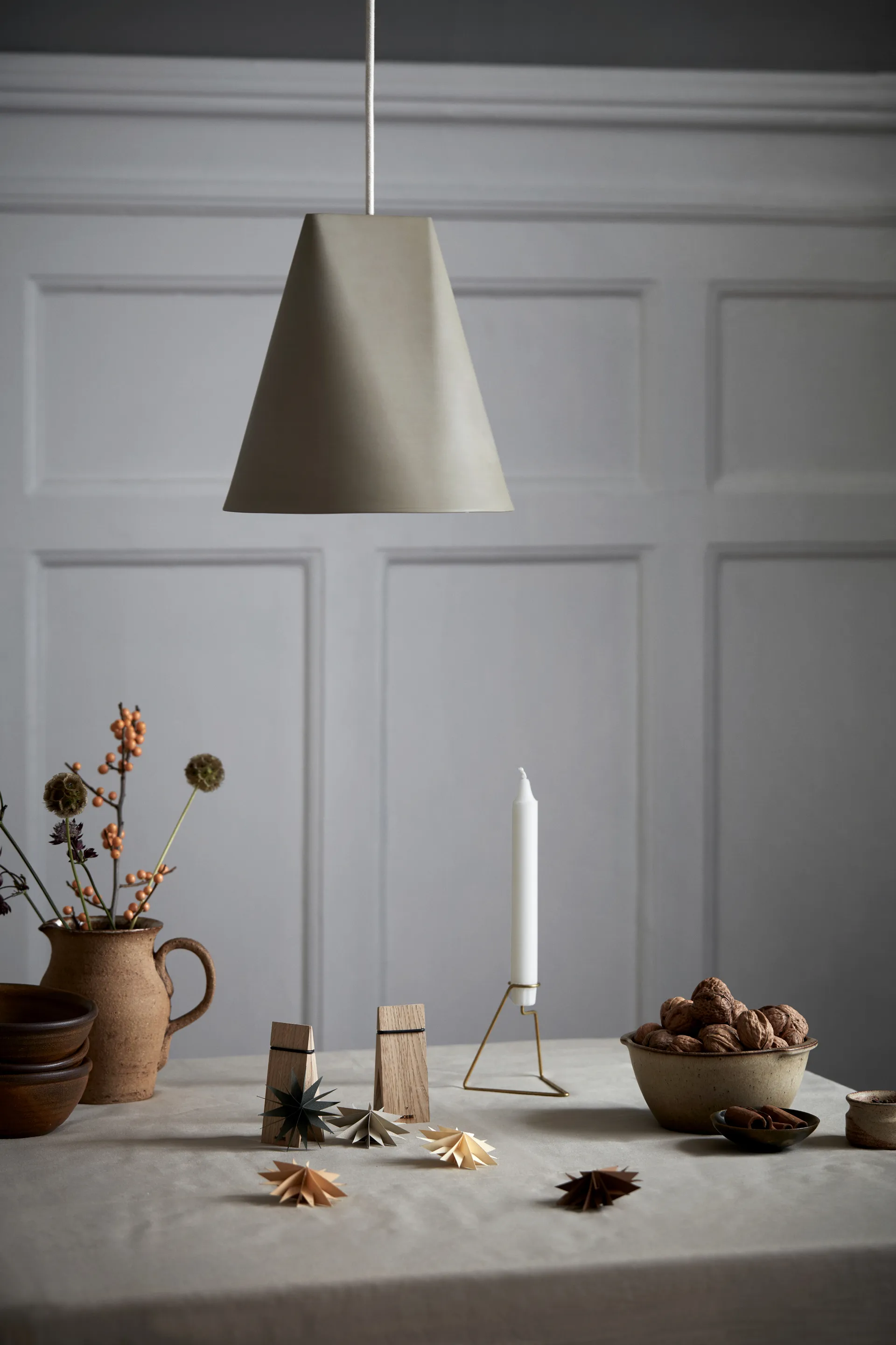 Lámpara de techo de cerámica 23x23,5 cm, Olive MOEBE