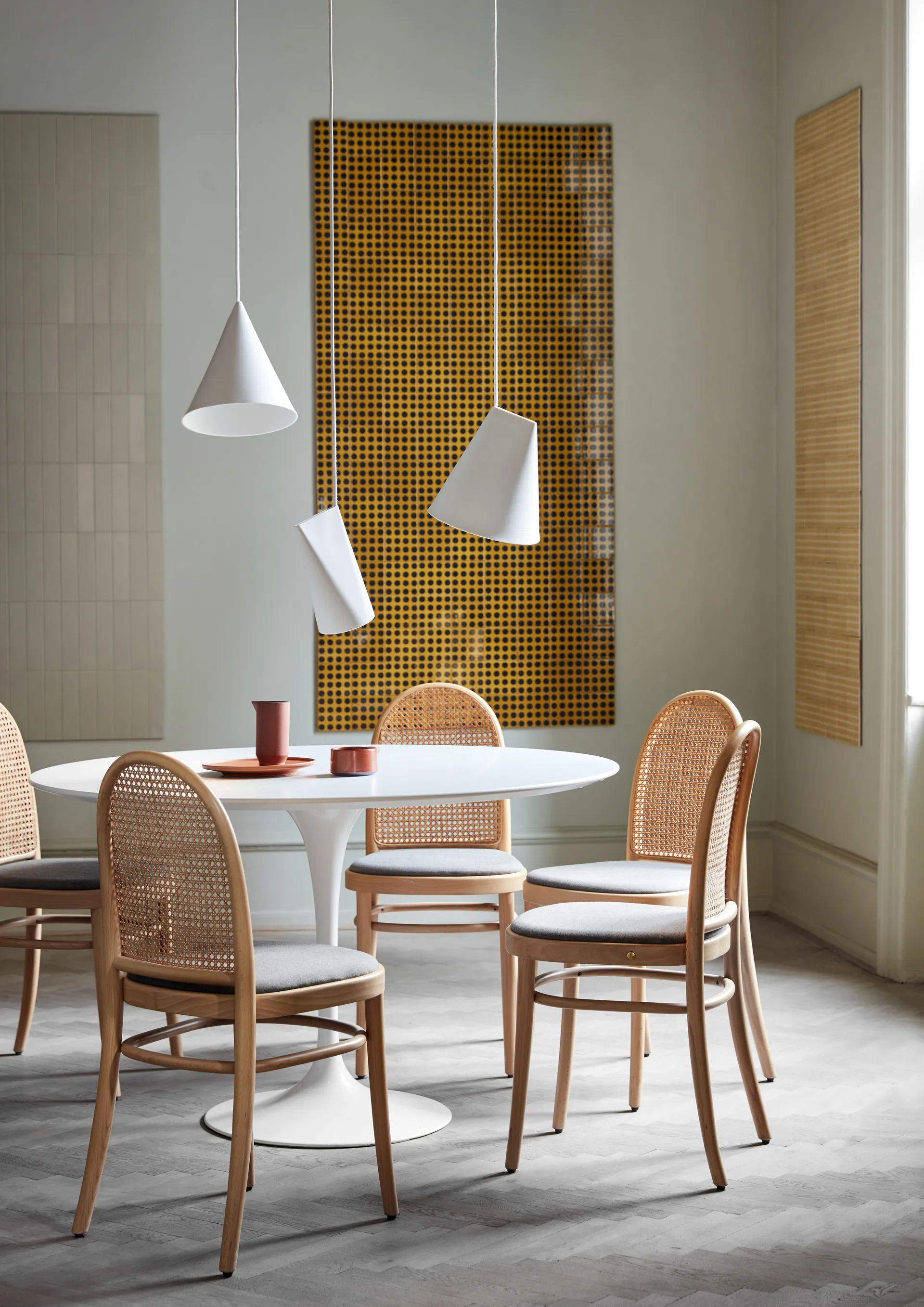 Lámpara de techo de cerámica 23x23,5 cm, White MOEBE