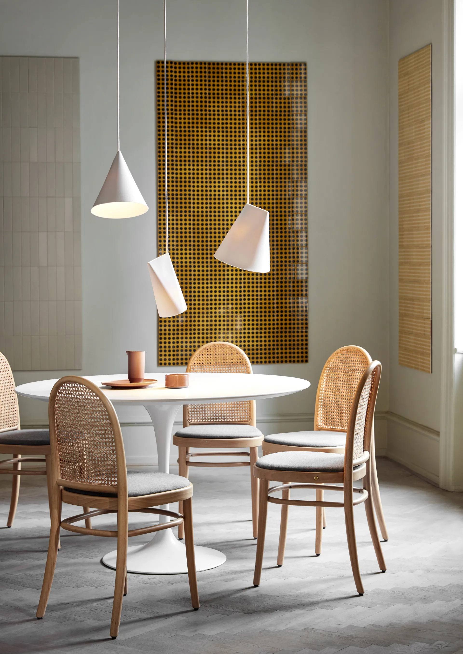 Lámpara de techo de cerámica 23x23,5 cm, White MOEBE