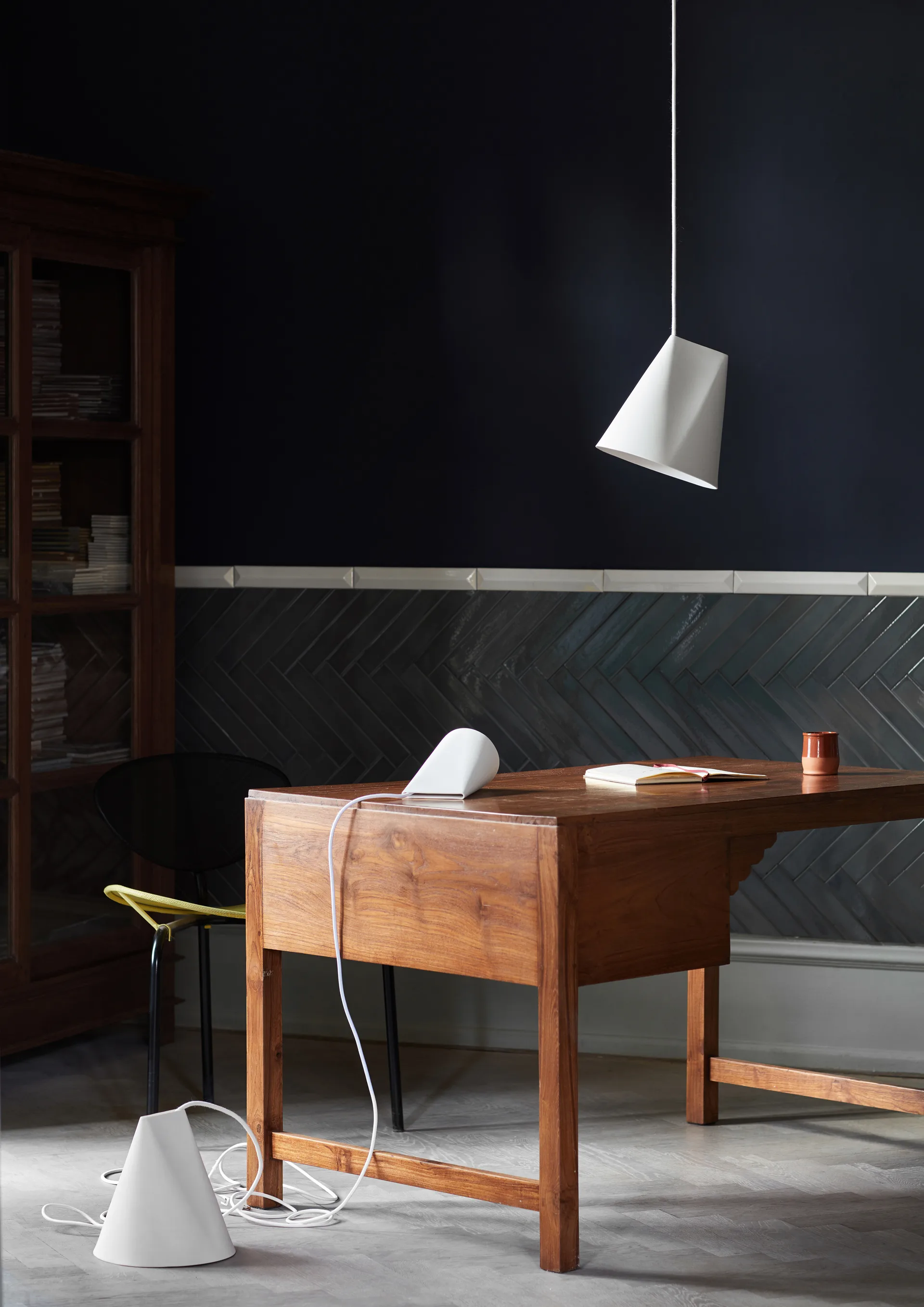 Lámpara de techo de cerámica 23x23,5 cm, White MOEBE