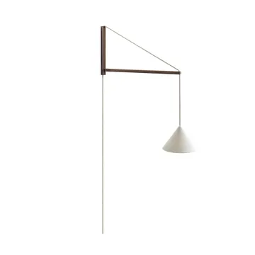 Lámpara Suspended Wall Lamp - Roble ahumado-blanco - MOEBE