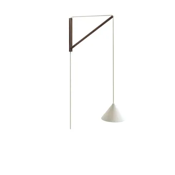 Lámpara Suspended Wall Lamp - Roble ahumado-blanco - MOEBE
