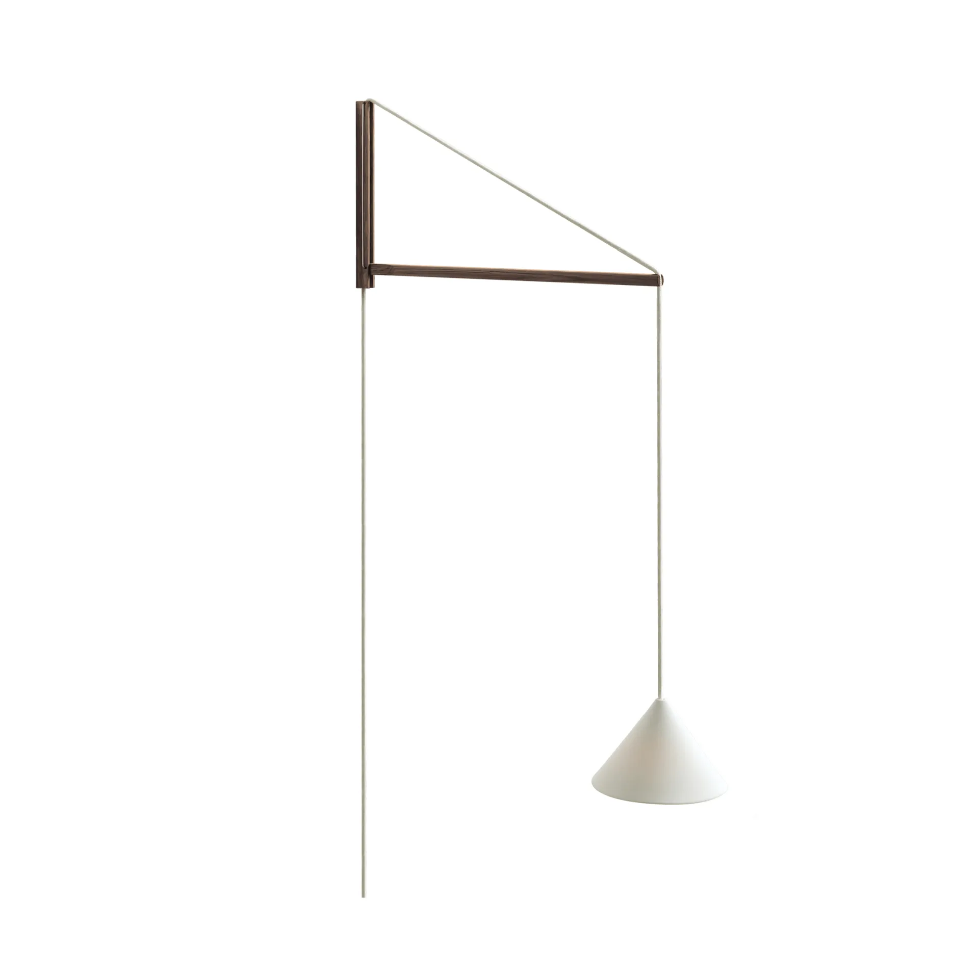 Lámpara Suspended Wall Lamp, Roble ahumado-blanco MOEBE