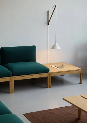 Lámpara Suspended Wall Lamp - Roble ahumado-blanco - MOEBE