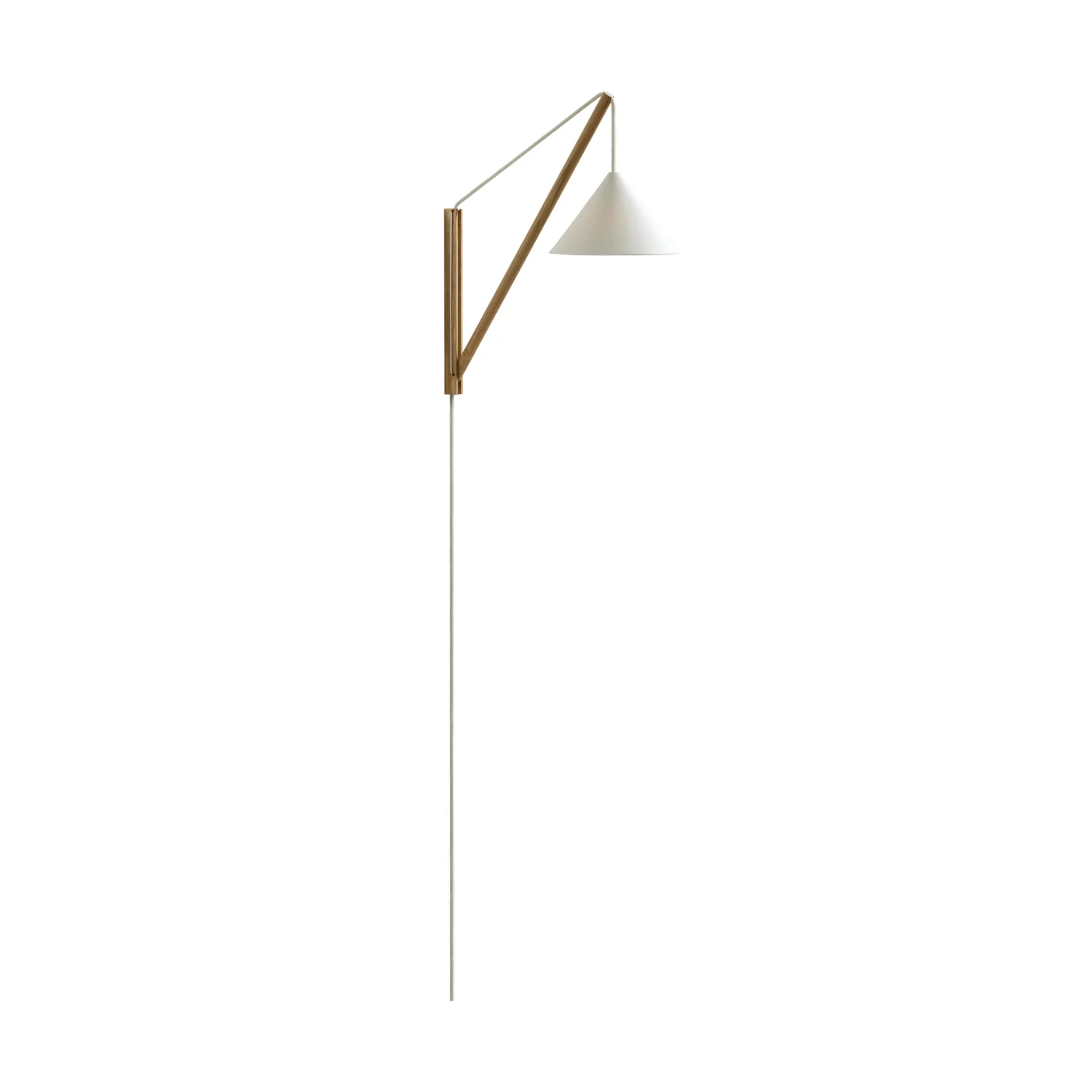 Lámpara Suspended Wall Lamp, Roble-blanco MOEBE