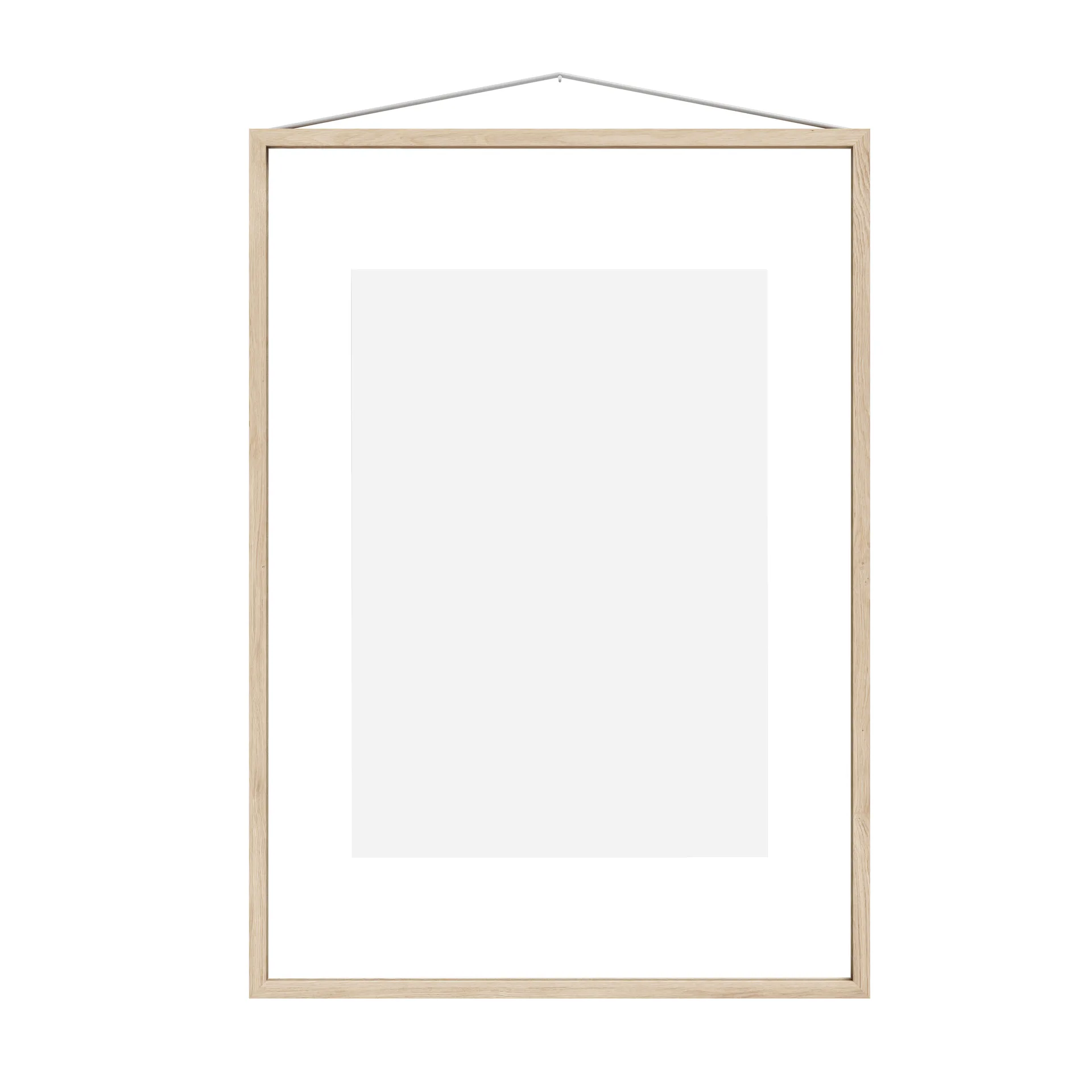 Marco de fresno Moebe A2 44,8x61,5 cm, Transparent, Wood, Black MOEBE