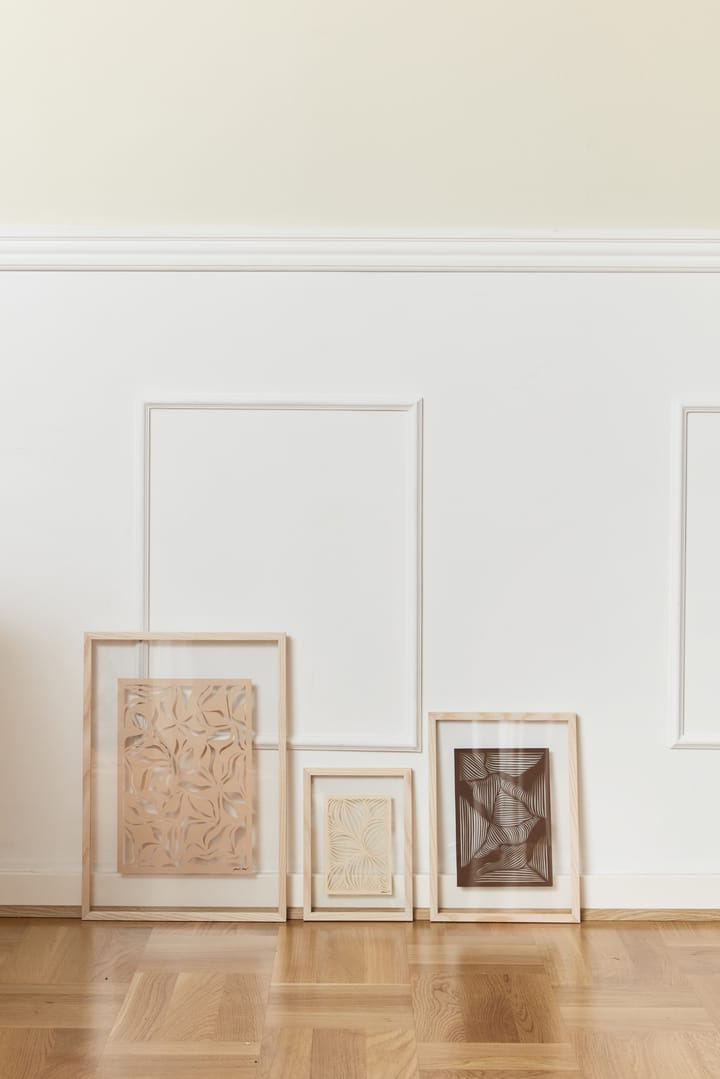 Marco de fresno Moebe A3 31,3x44,1 cm, Transparent, Wood, Black MOEBE