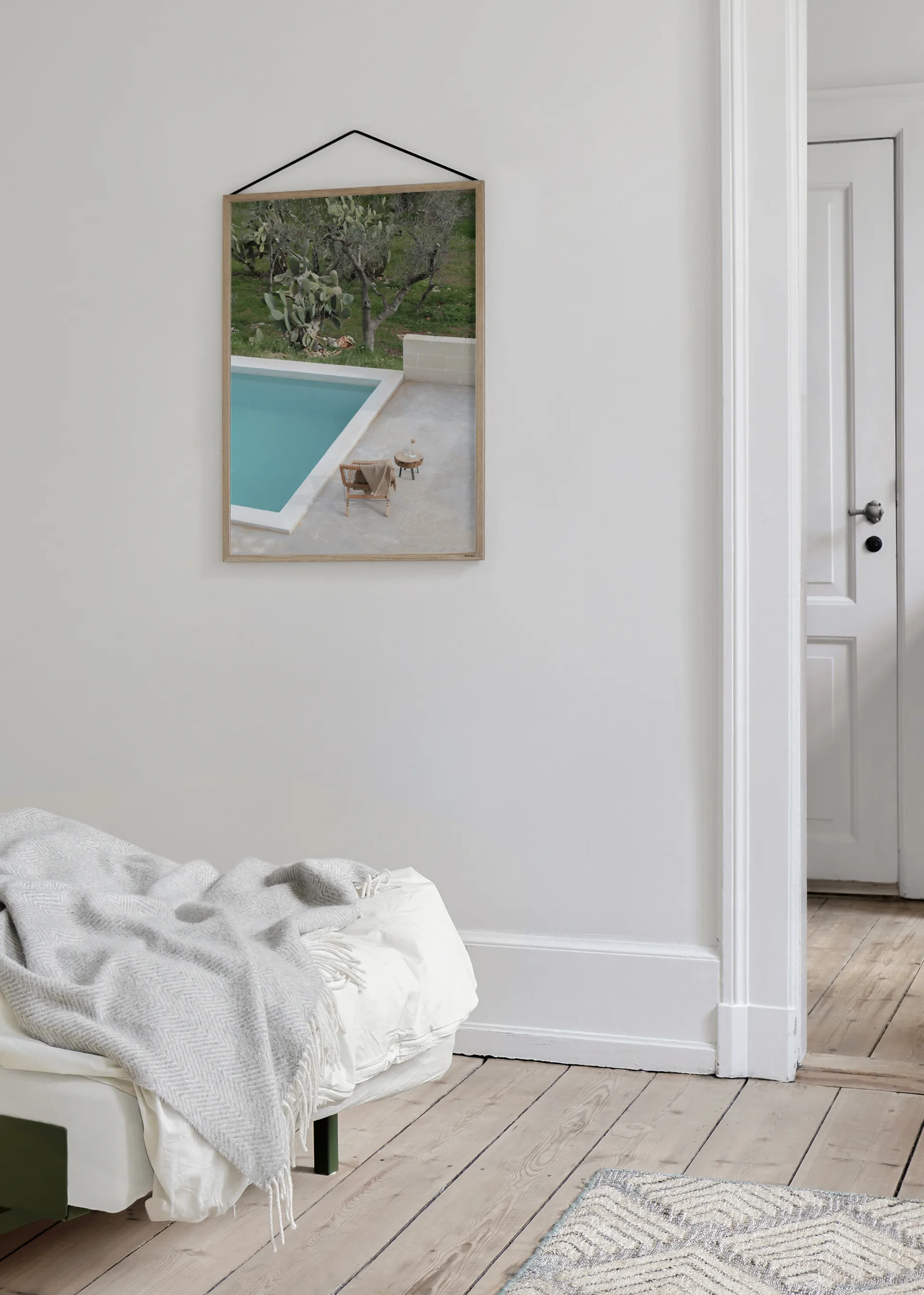 Marco de roble Moebe 50x70 cm, Transparent, Wood, Black MOEBE