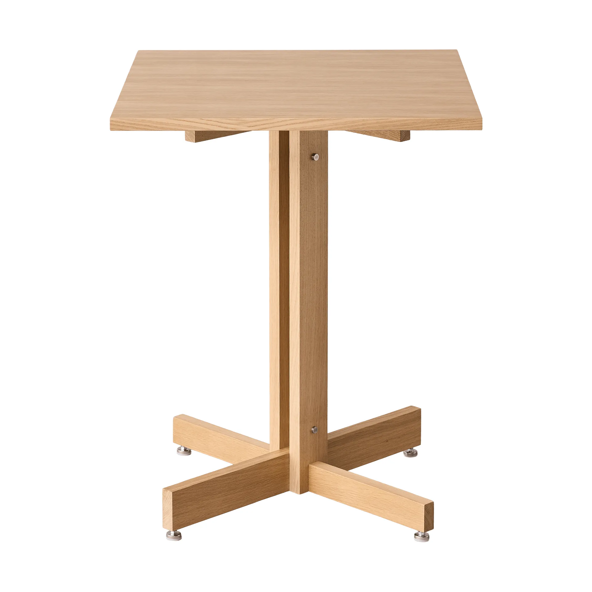 Mesa de cafetería KUMU, Roble aceitado, 60x60 cm MOEBE