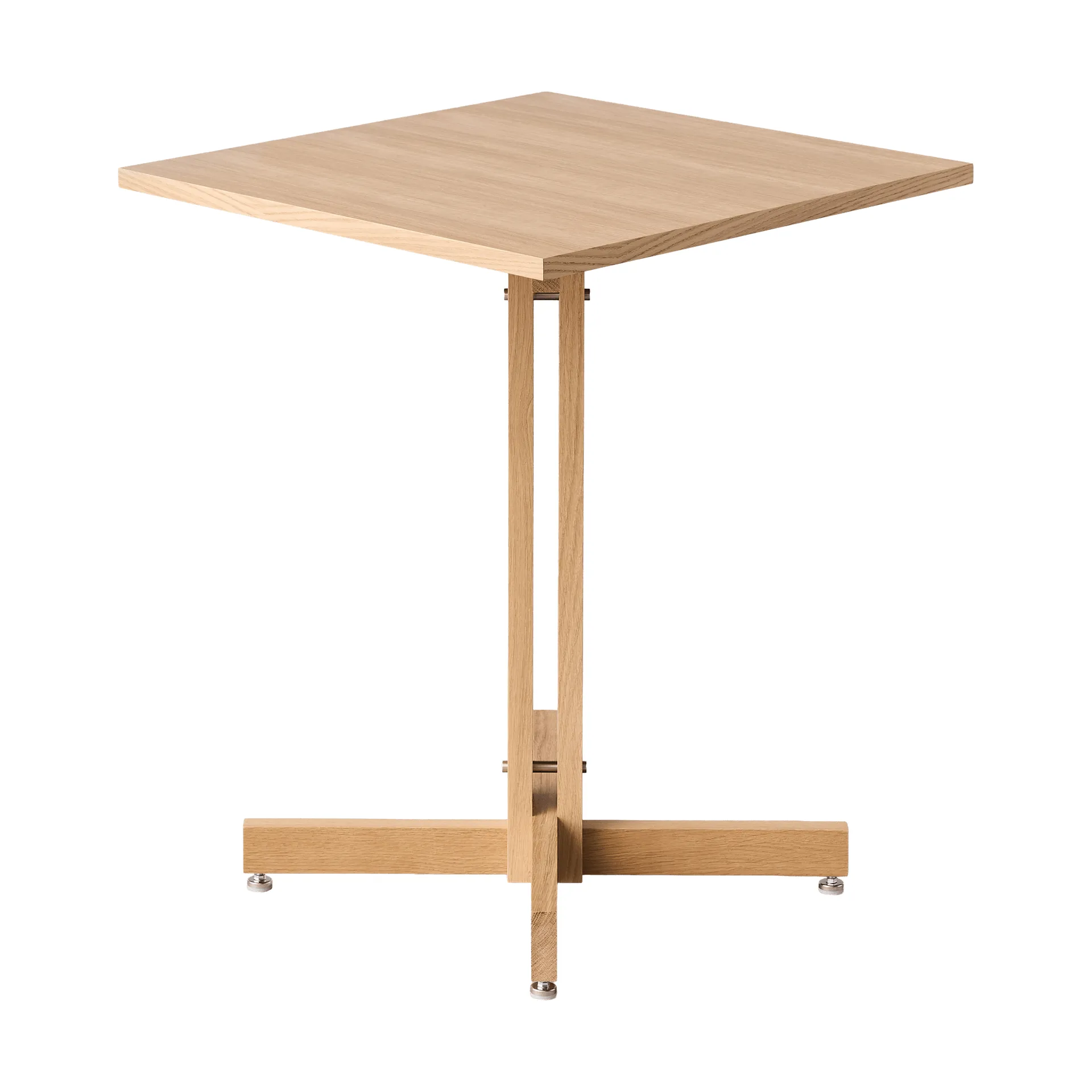 Mesa de cafetería KUMU, Roble aceitado, 60x60 cm MOEBE