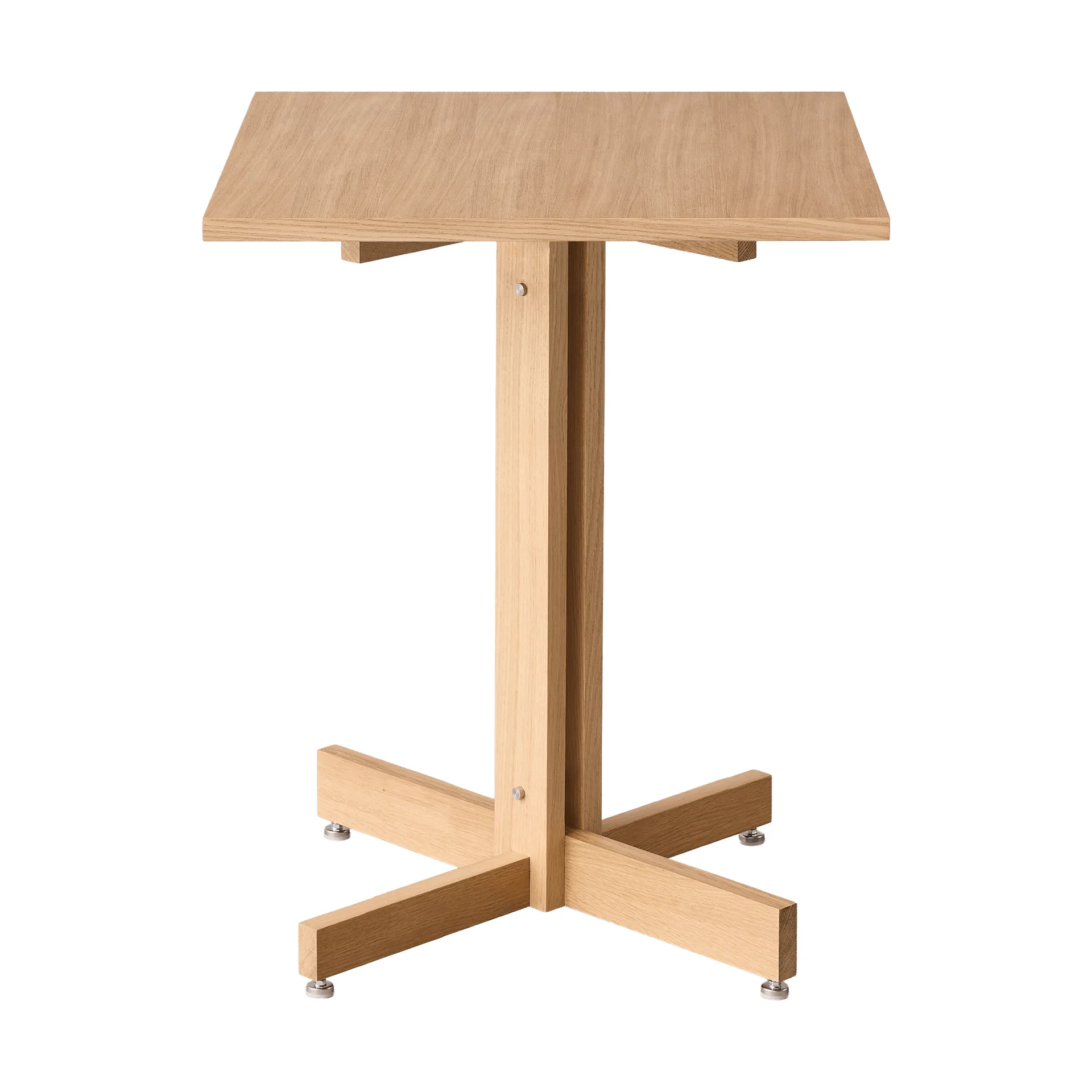 Mesa de cafetería KUMU, Roble aceitado, 60x60 cm MOEBE