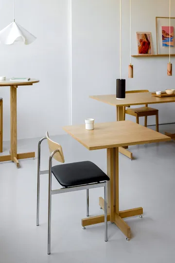 Mesa de cafetería KUMU - Roble aceitado, 60x60 cm - MOEBE