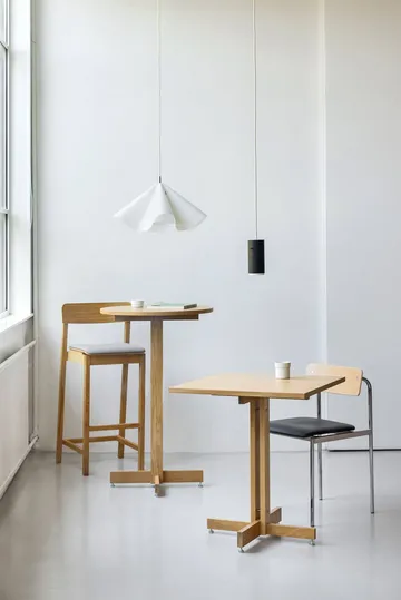 Mesa de cafetería KUMU - Roble aceitado, 60x60 cm - MOEBE