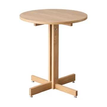 Mesa de cafetería KUMU - Roble aceitado, Ø65 cm - MOEBE