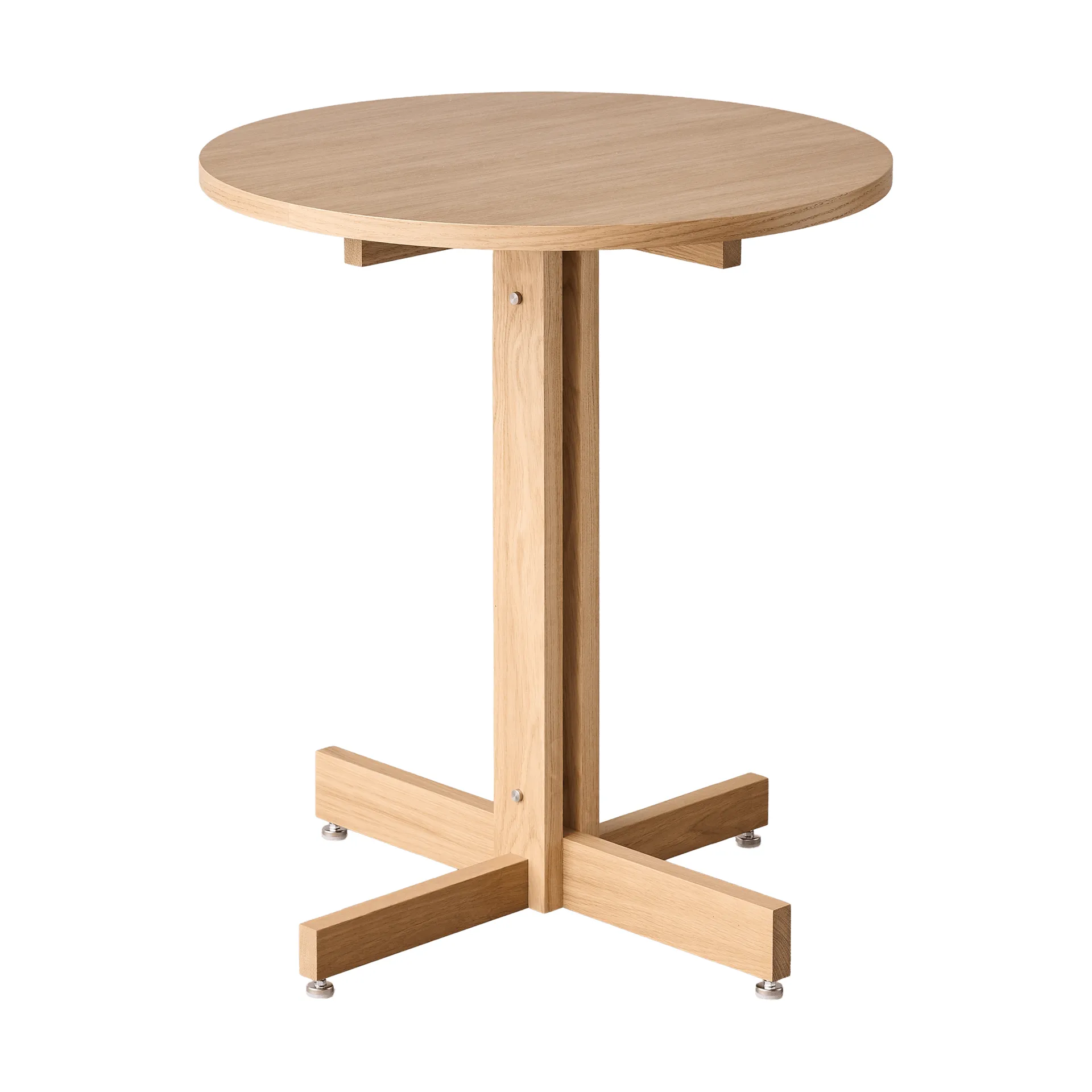 Mesa de cafetería KUMU, Roble aceitado, Ø65 cm MOEBE