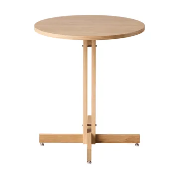 Mesa de cafetería KUMU - Roble aceitado, Ø65 cm - MOEBE