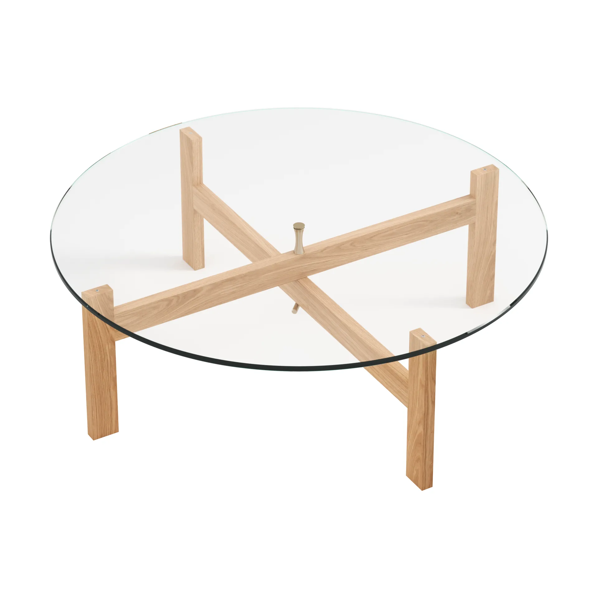Mesa de centro Moebe Round Ø88 cm, Roble MOEBE