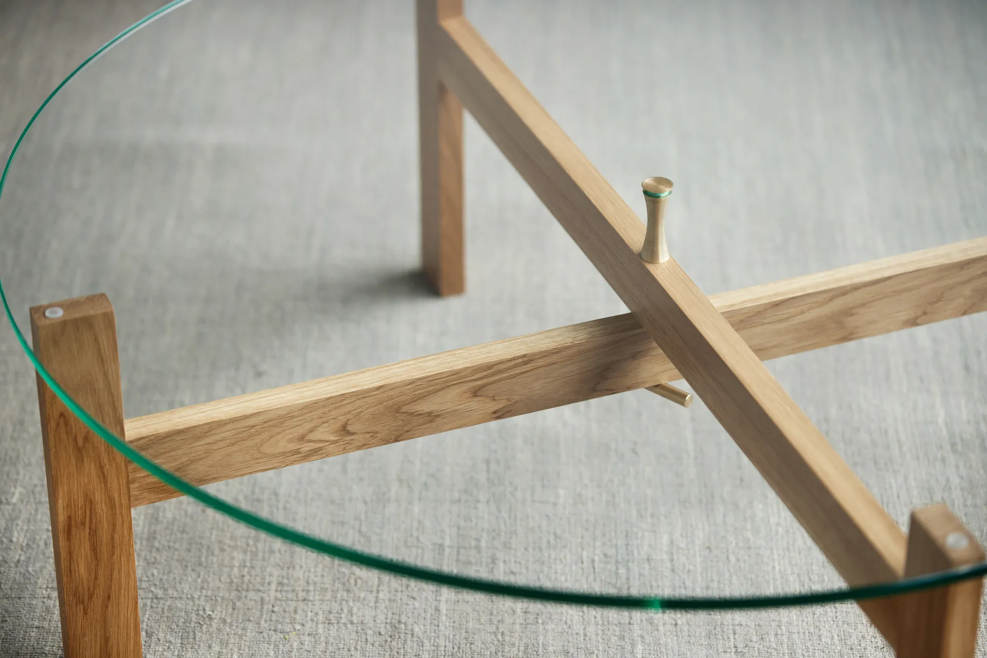 Mesa de centro Moebe Round Ø88 cm, Roble MOEBE