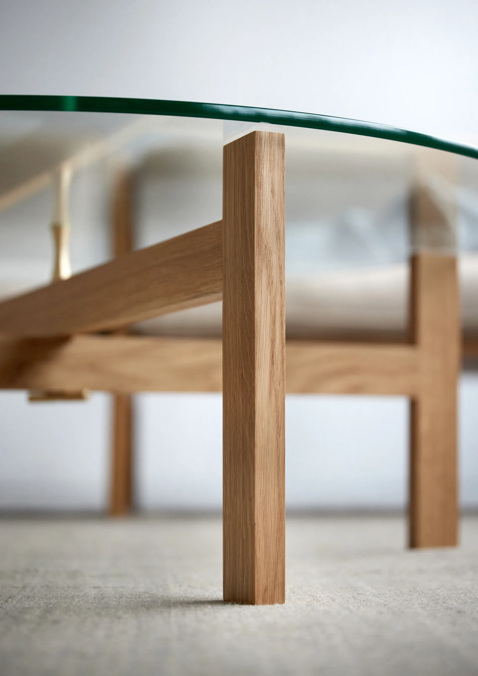 Mesa de centro Moebe Round Ø88 cm, Roble MOEBE