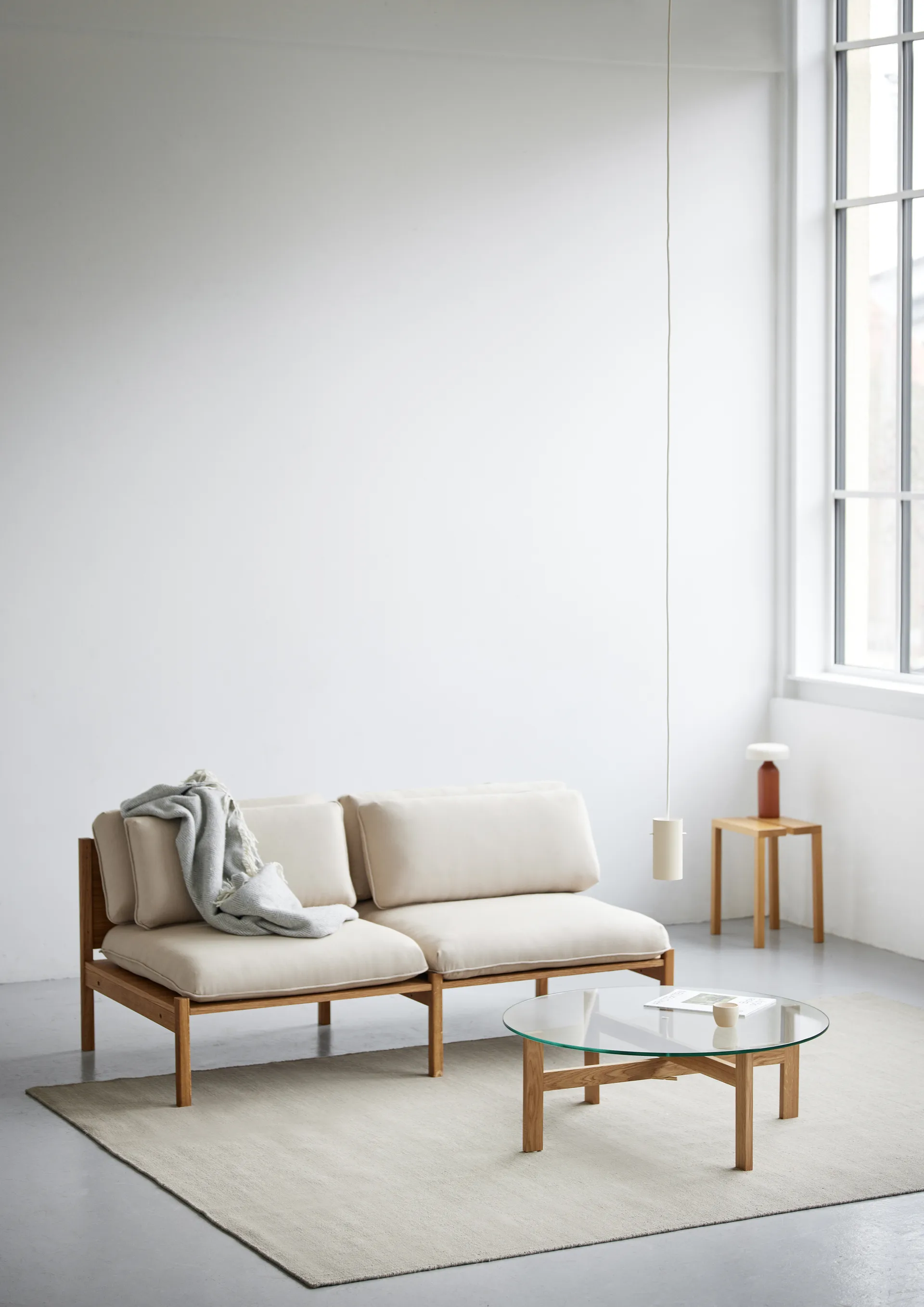 Mesa de centro Moebe Round Ø88 cm, Roble MOEBE