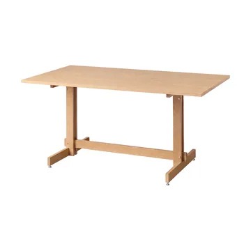 Mesa de comedor KUMU - Roble aceitado, 90x160 cm - MOEBE