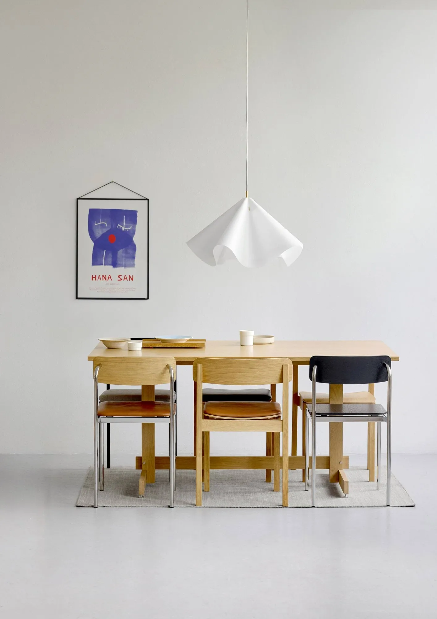 Mesa de comedor KUMU, Roble aceitado, 90x160 cm MOEBE
