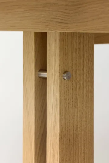 Mesa de comedor KUMU - Roble aceitado, 90x220 cm - MOEBE
