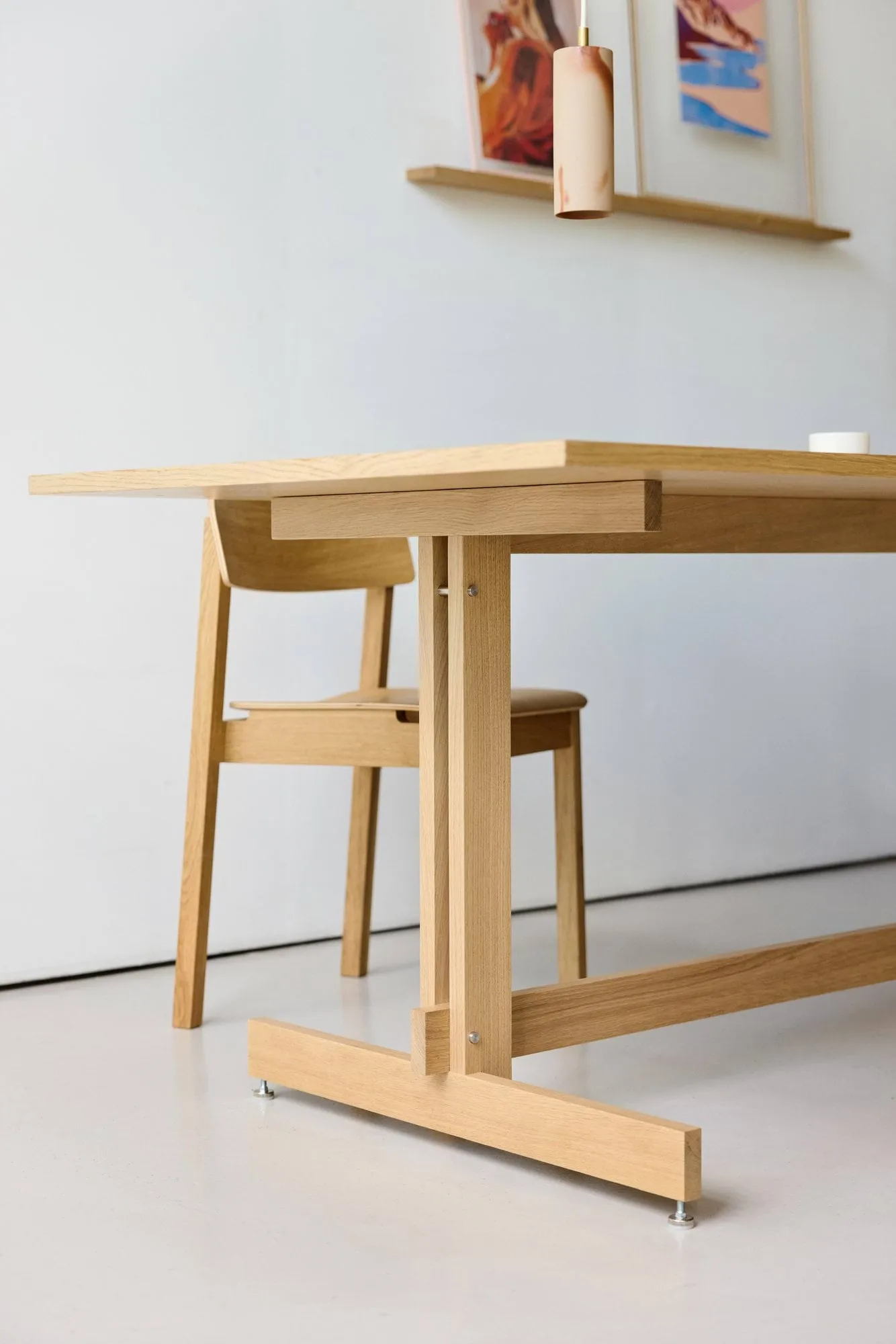 Mesa de comedor KUMU, Roble aceitado, 90x220 cm MOEBE