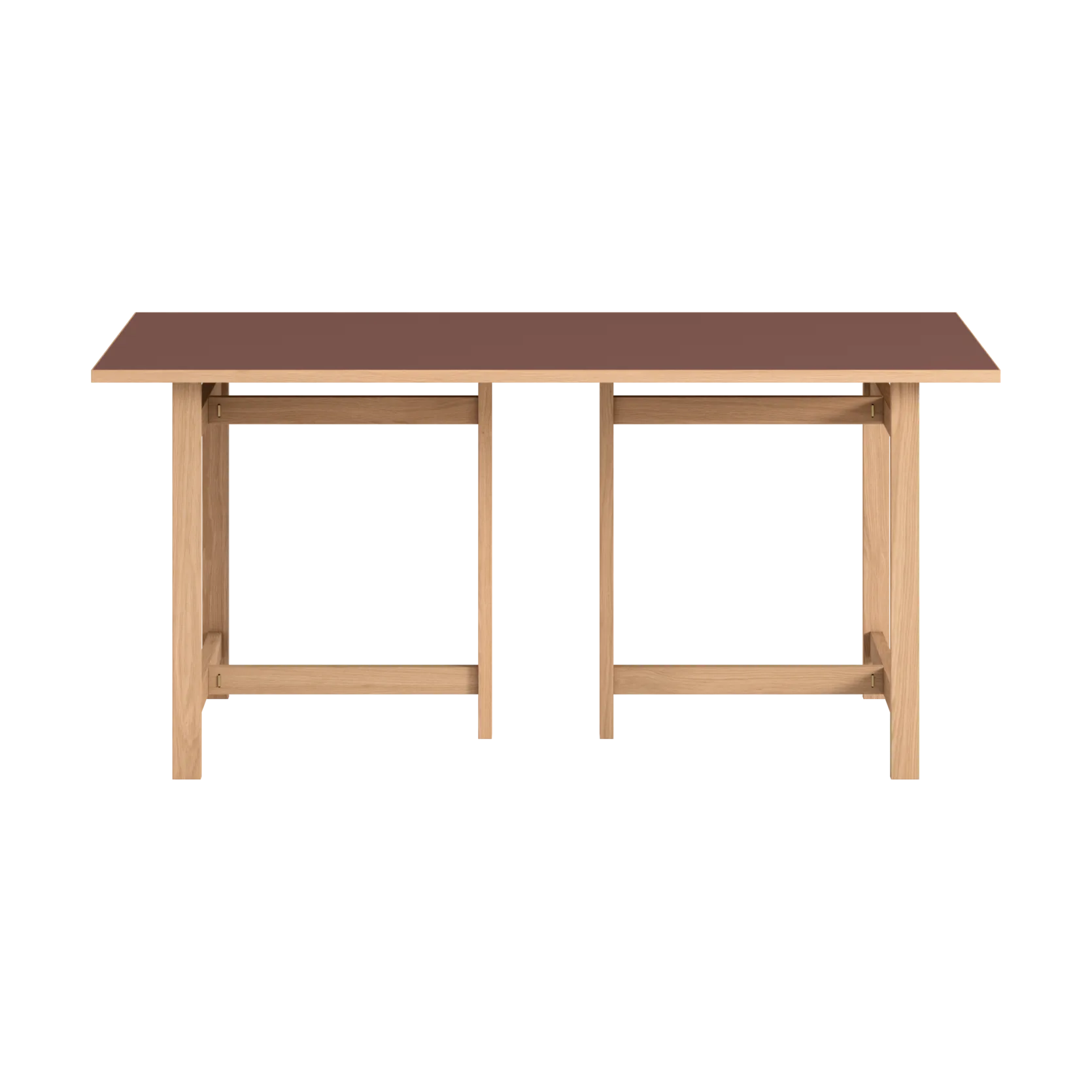 Mesa de comedor Moebe Rectangular, Burgundy, 160x90 cm MOEBE