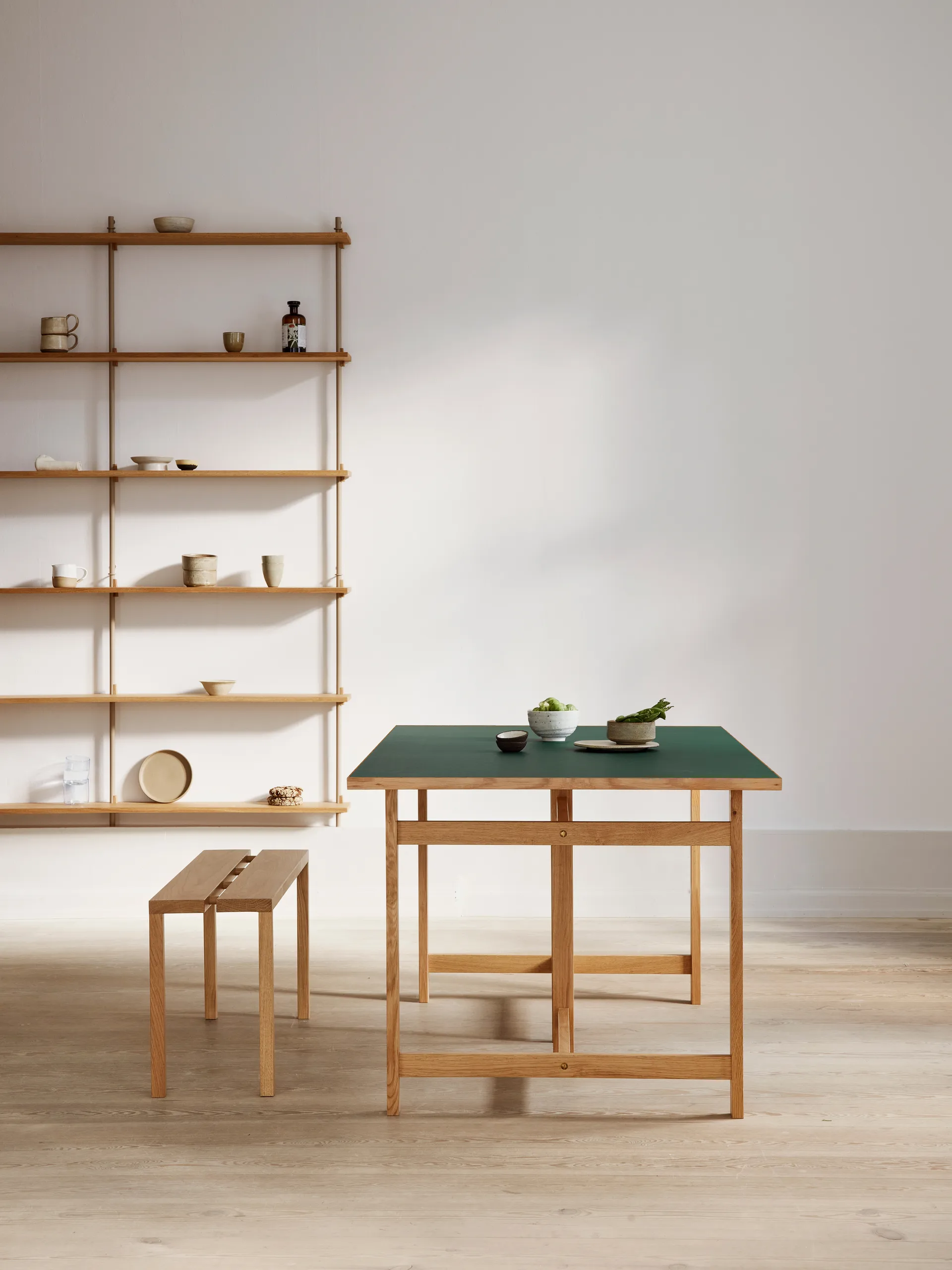 Mesa de comedor Moebe Rectangular, Green, 160x90 cm MOEBE