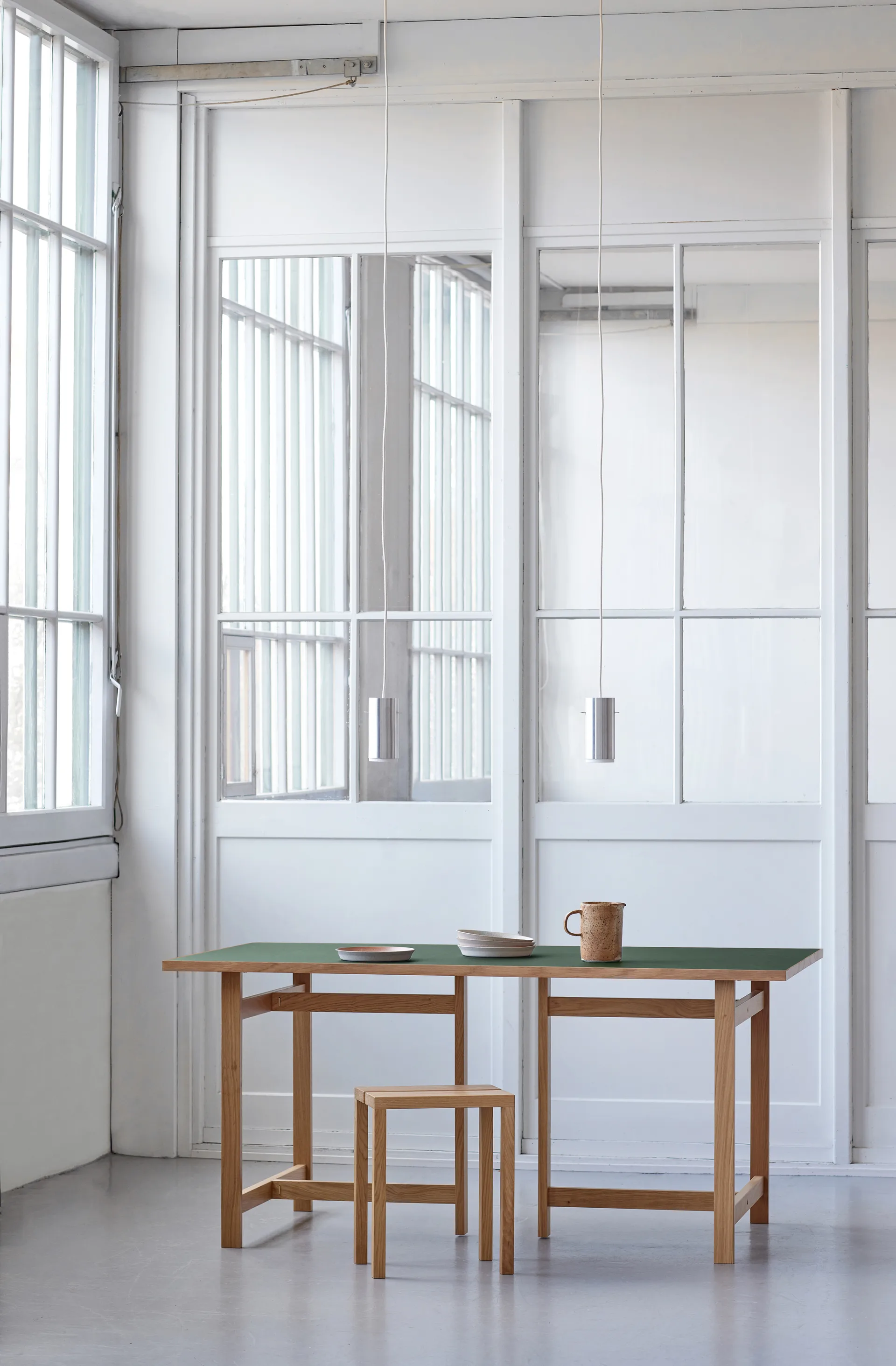 Mesa de comedor Moebe Rectangular, Green, 160x90 cm MOEBE