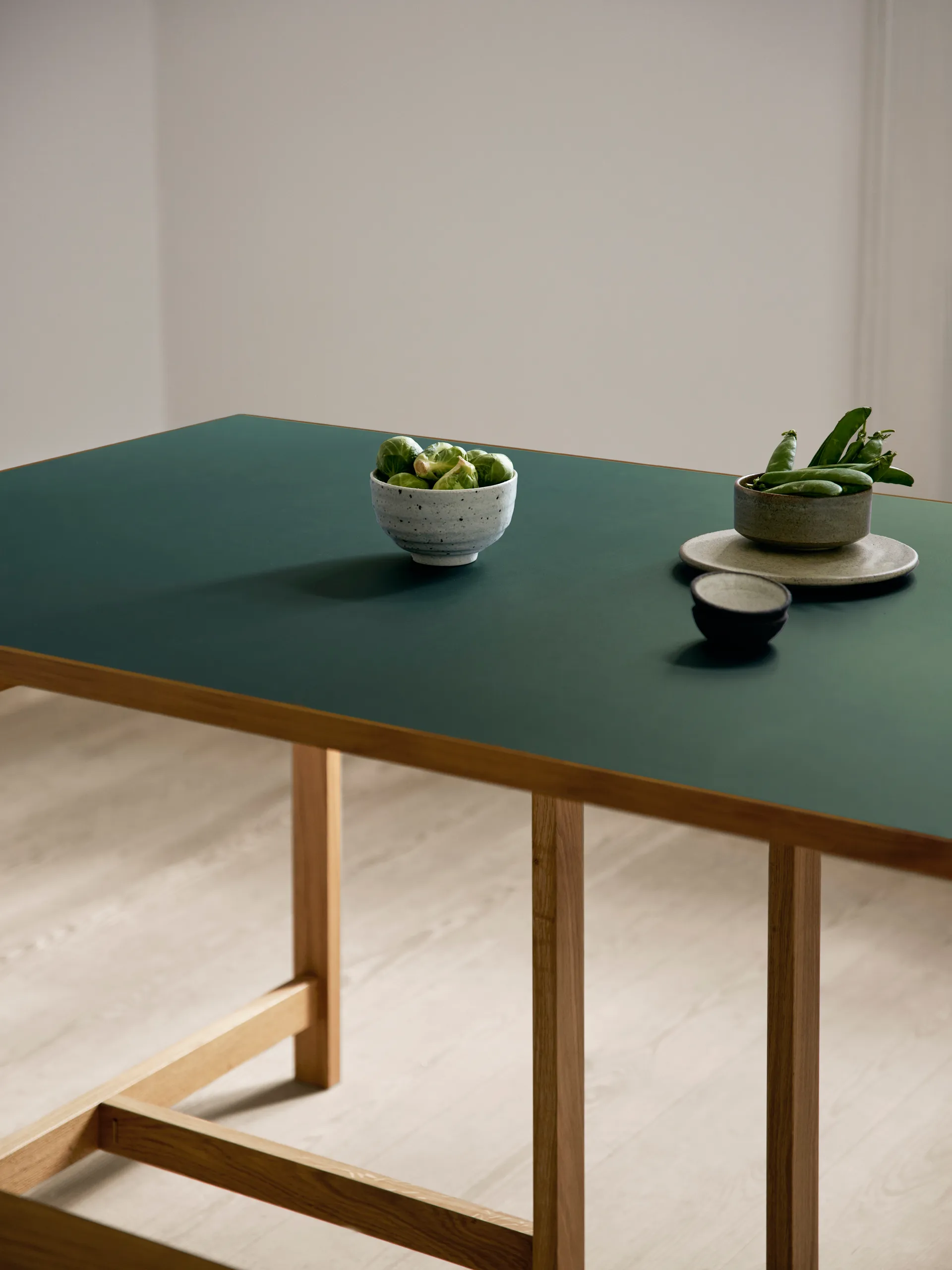 Mesa de comedor Moebe Rectangular, Green, 220x90 cm MOEBE