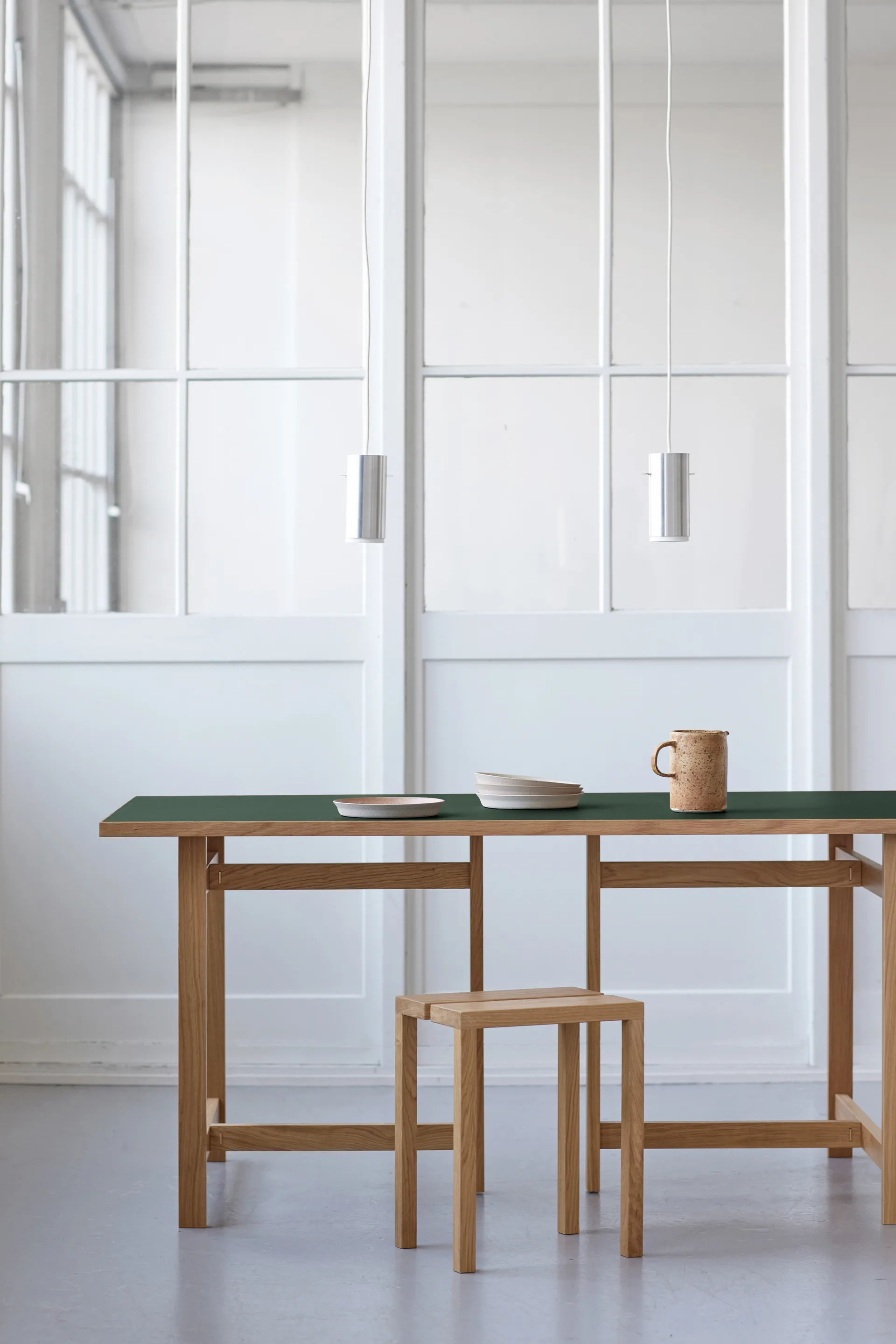 Mesa de comedor Moebe Rectangular, Green, 220x90 cm MOEBE