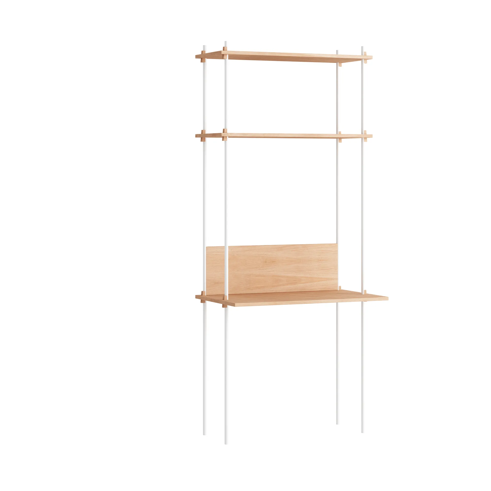 Moebe shelving system s.200.1.D, Roble-blanco MOEBE
