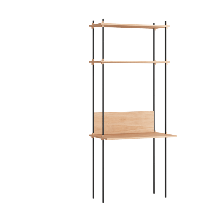 Moebe shelving system s.200.1.D - Roble-negro - MOEBE