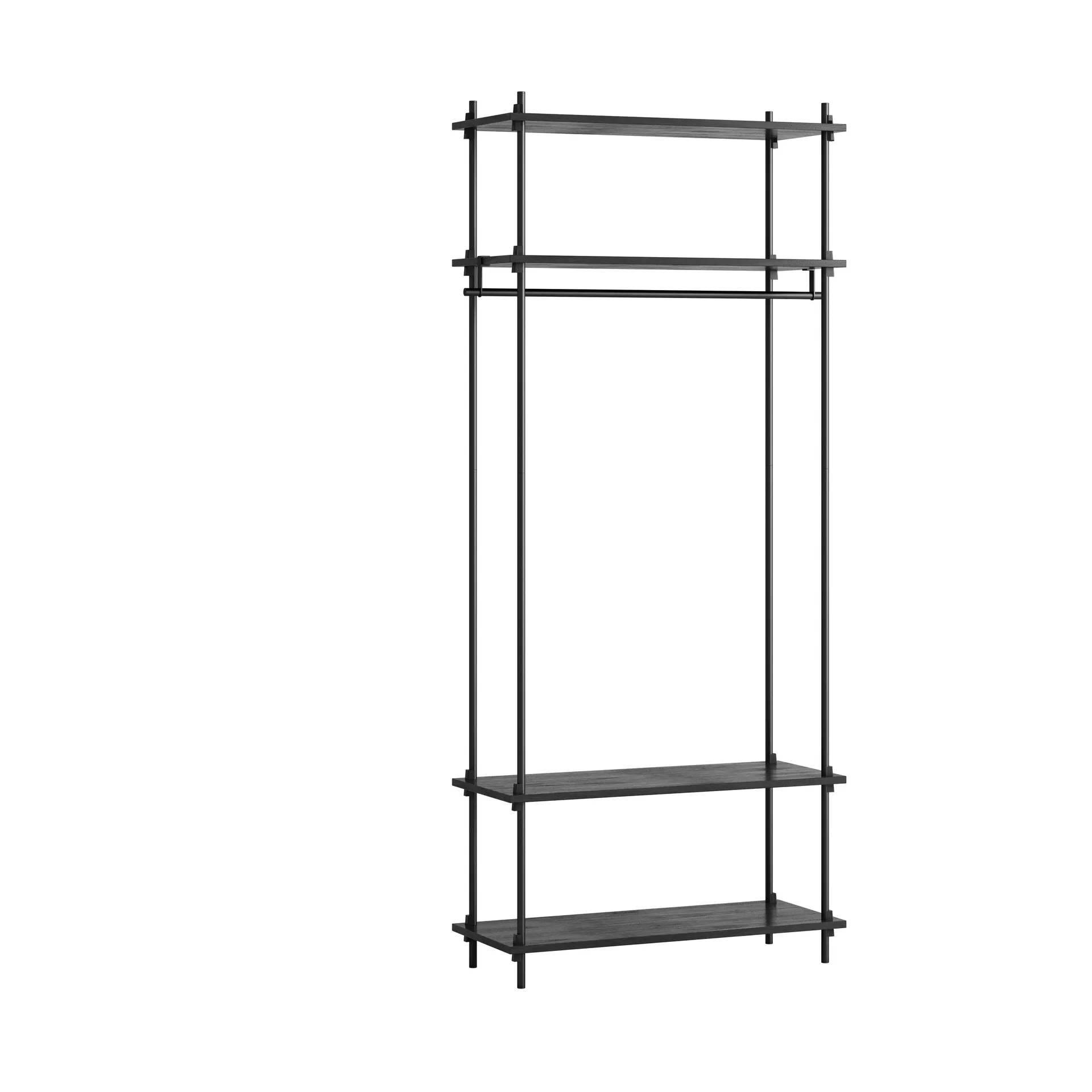 Moebe shelving system s.200.1.F, Negro MOEBE