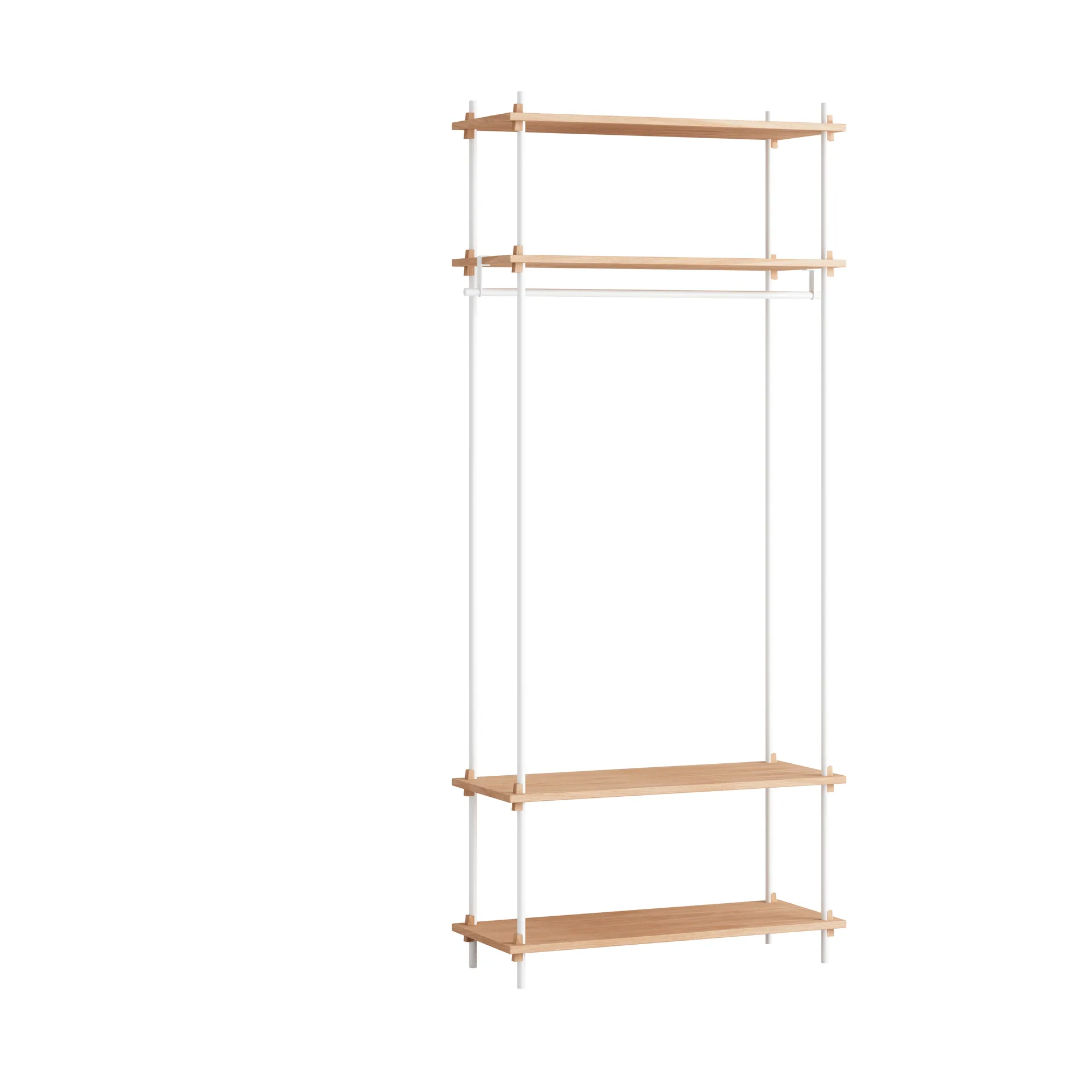 Moebe shelving system s.200.1.F, Roble-blanco MOEBE