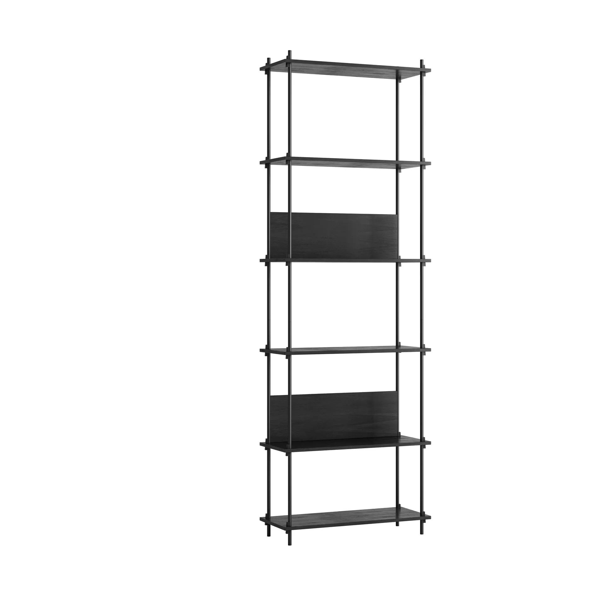 Moebe shelving system s.255.1.A, Negro MOEBE