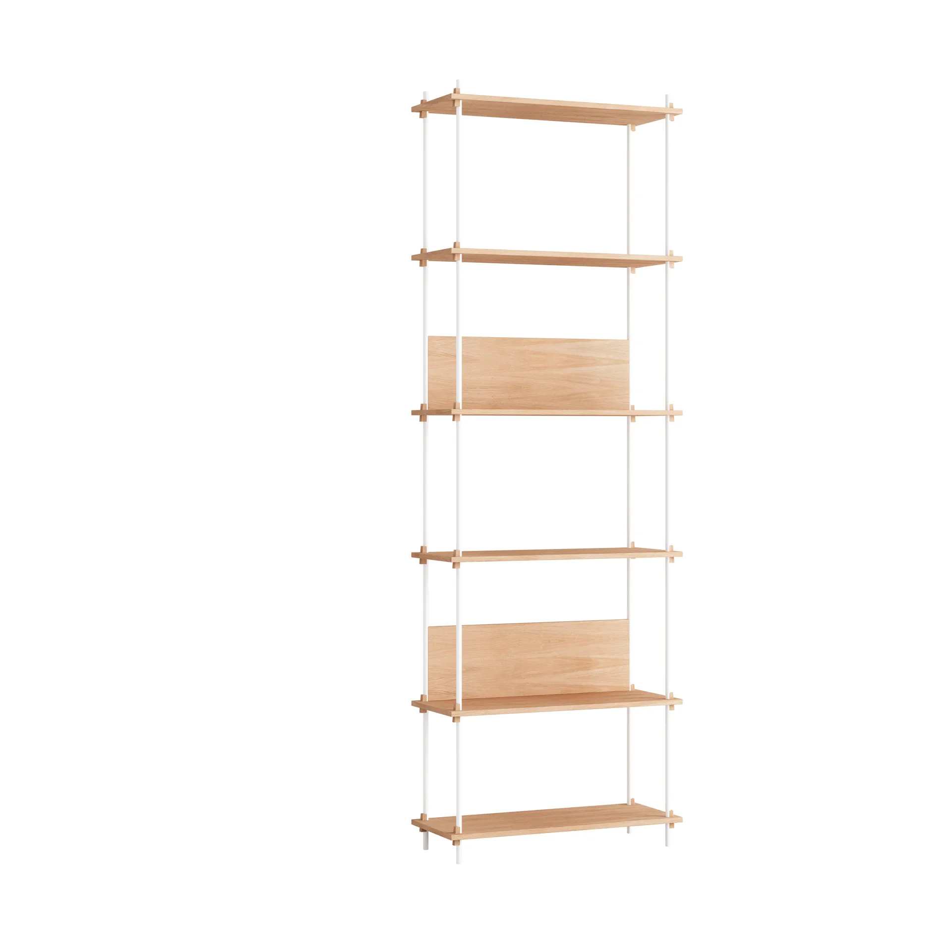 Moebe shelving system s.255.1.A, Roble-blanco MOEBE