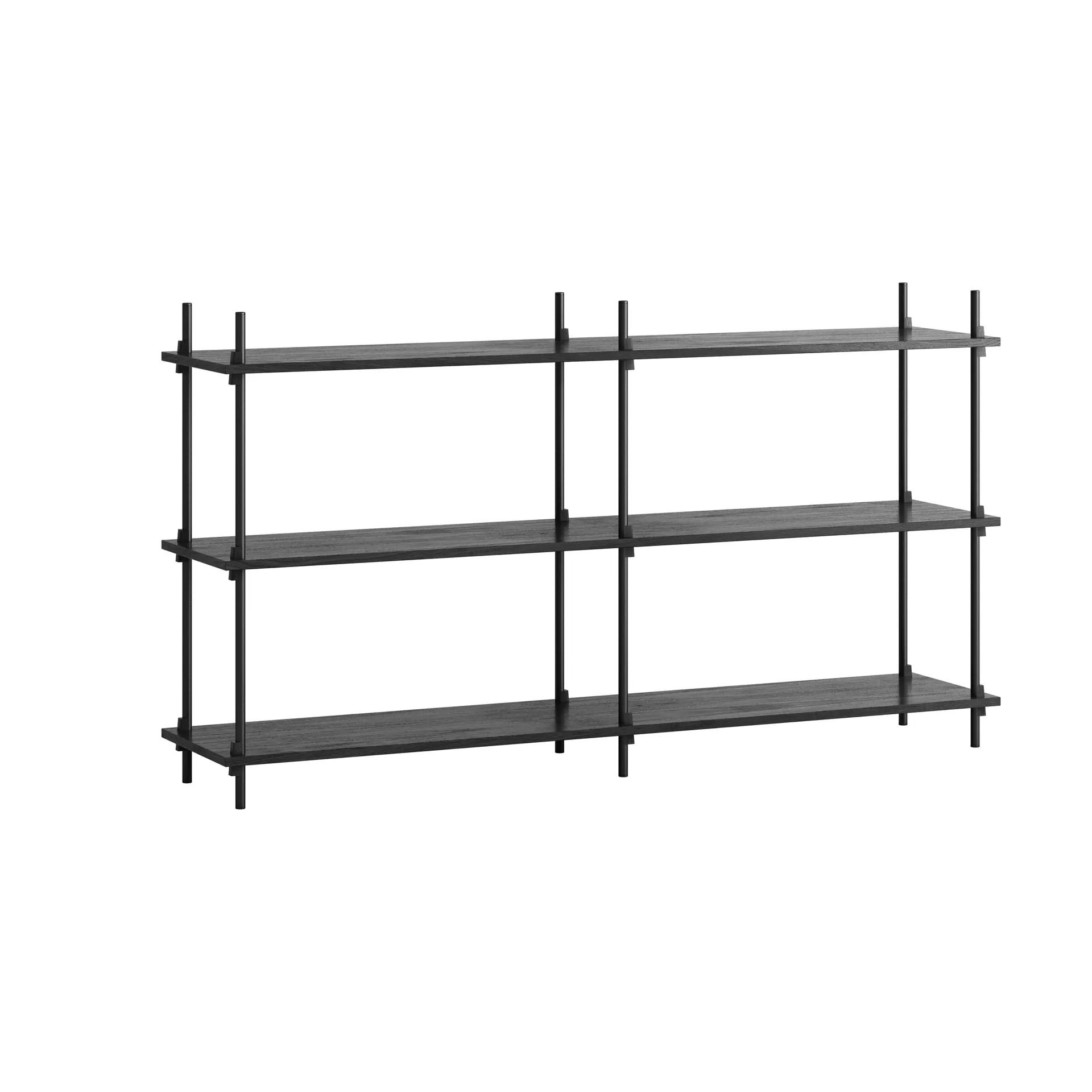 Moebe shelving system s.85.2.B, Negro MOEBE