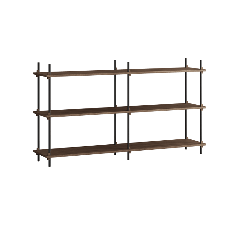 Moebe shelving system s.85.2.B - Roble ahumado-negro - MOEBE