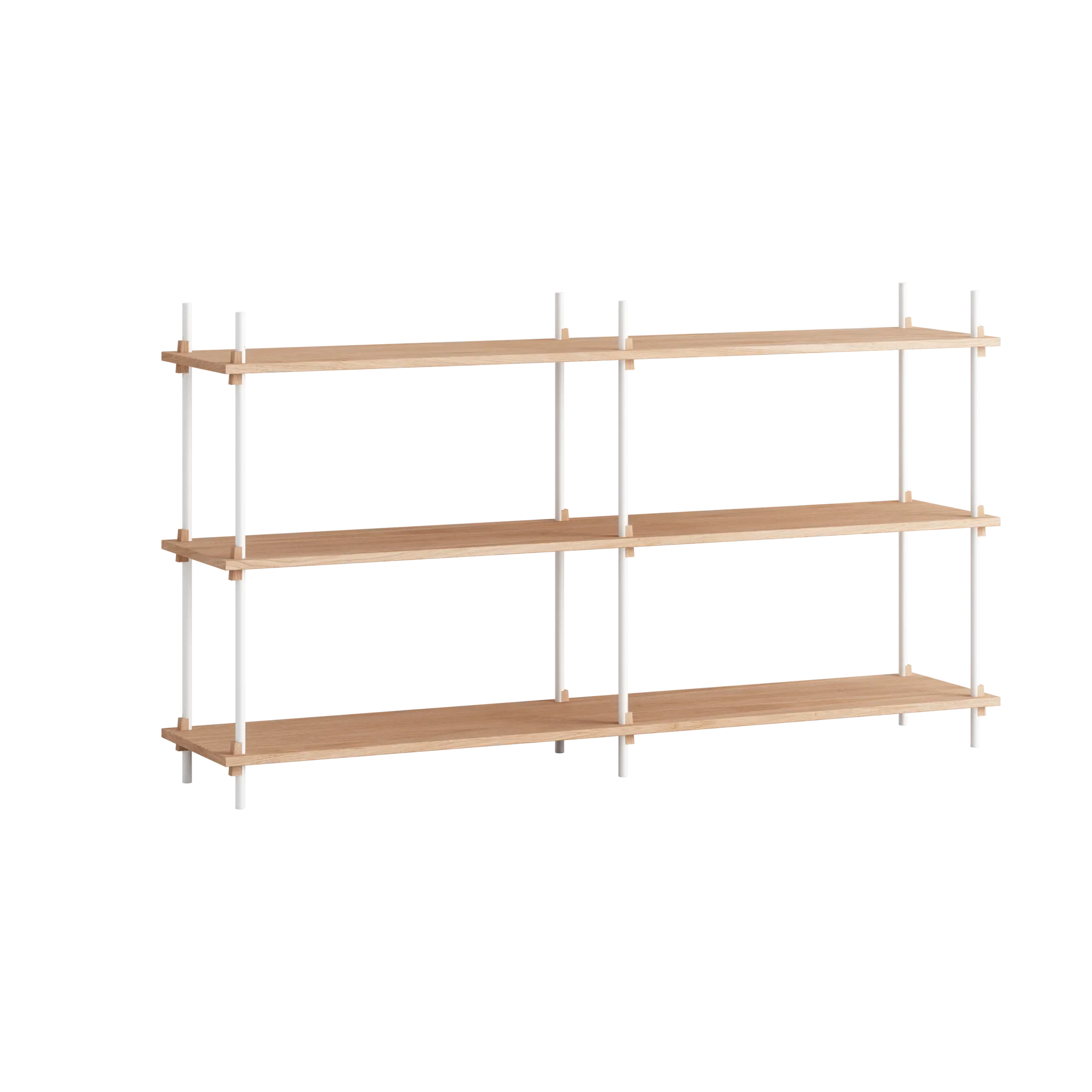 Moebe shelving system s.85.2.B, Roble-blanco MOEBE