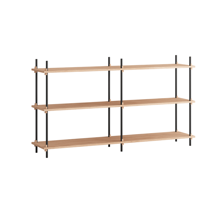 Moebe shelving system s.85.2.B - Roble-negro - MOEBE