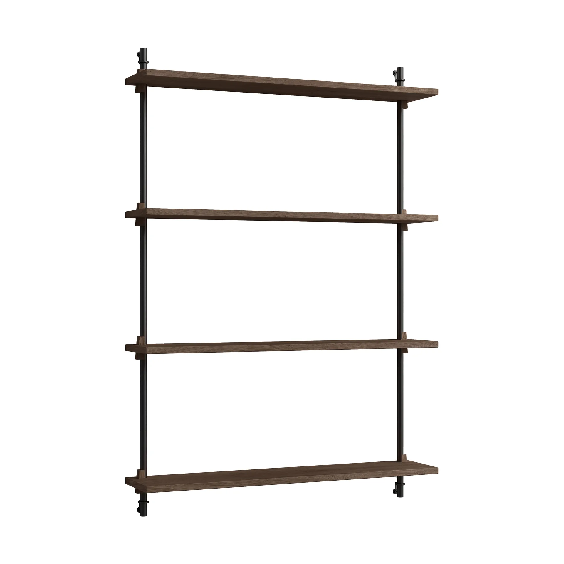Moebe wall shelving ws.115.1, Roble ahumado-negro MOEBE