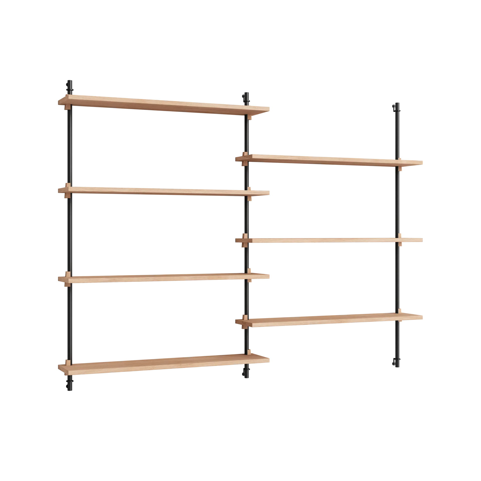 Moebe wall shelving ws.115.2, Roble-negro MOEBE