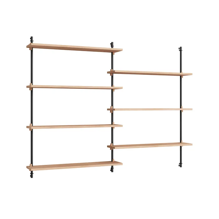Moebe wall shelving ws.115.2 - Roble-negro - MOEBE